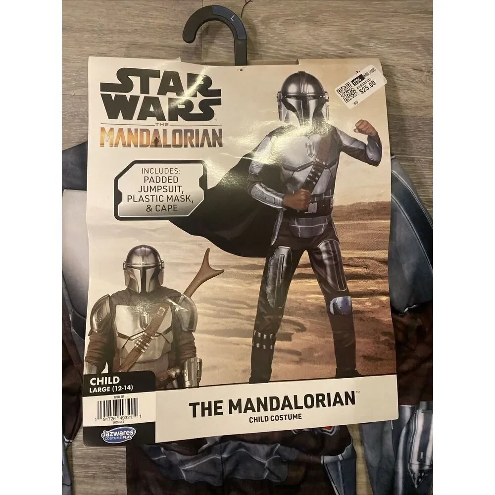Kids' Star Wars MANDALORIAN Costume REFLECTIVE (NO Mask) Child Large Size 12-14